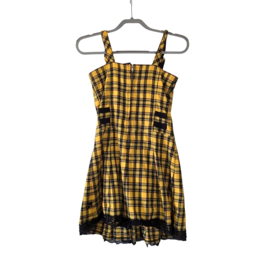 Tripp NYC Y2K 90s Whismigoth Punk Plaid Dark Academia Schoolgirl Lolita Dress XS - Picture 3 of 8